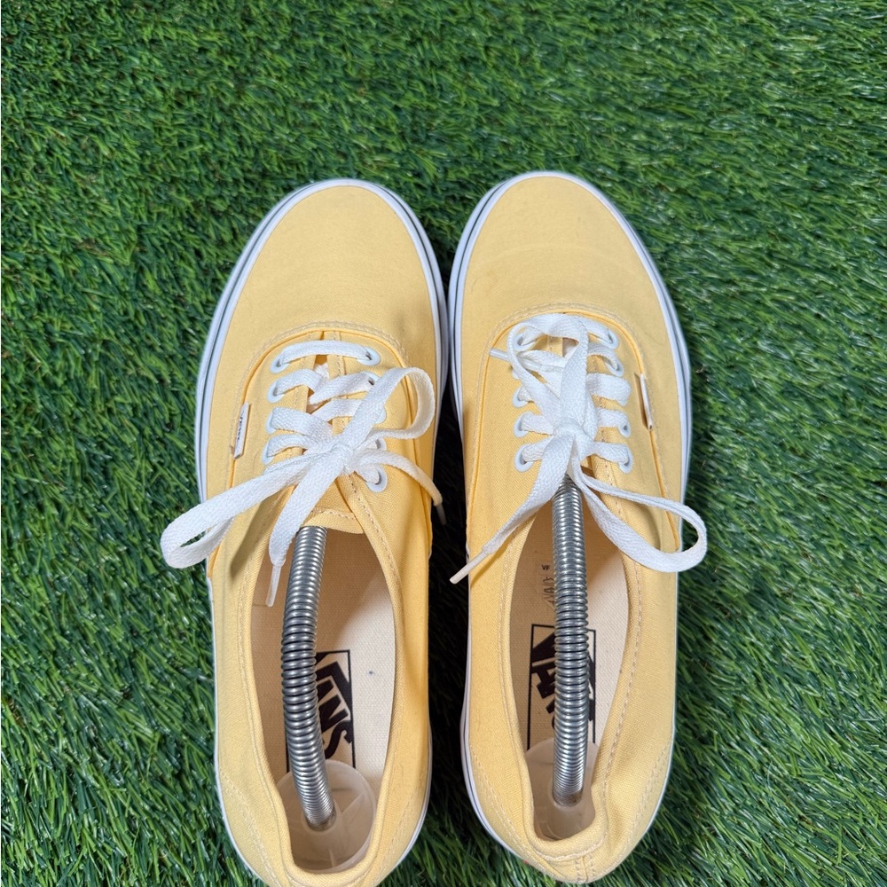 Vans Authentic Flax Yellow/True White Sneakers for women size 10 - Picture 7 of 8